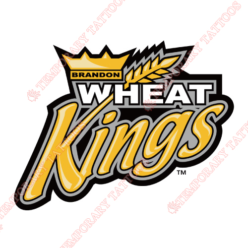 Brandon Wheat Kings Customize Temporary Tattoos Stickers NO.7486